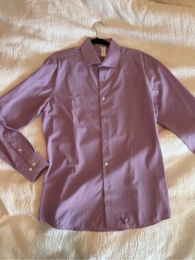 Men's Purple Dress Shirt - Tailored Button-Up